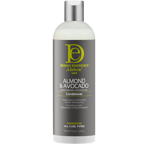 Almond & Avocado Moisturizing & Detangling Conditioner 12oz by DESIGN ESSENTIALS