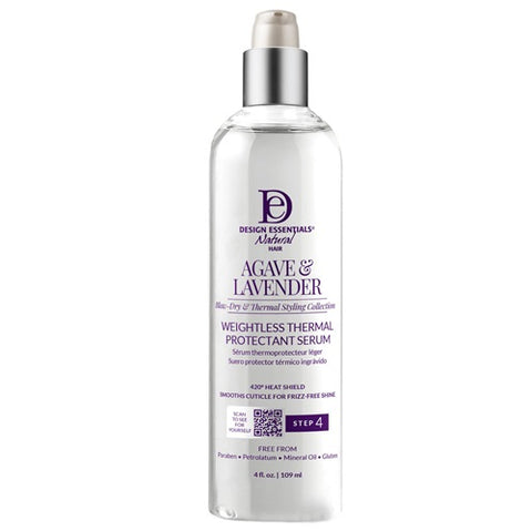 Agave & Lavender Weightless Thermal Protectant Serum 4oz by DESIGN ESSENTIALS