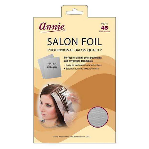 Aluminum Salon Foil Sheets 45ct 5" x 8" by ANNIE