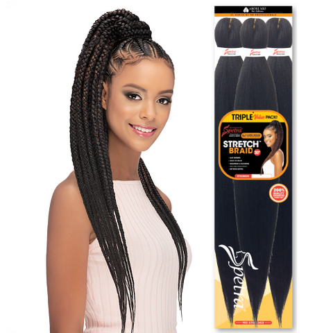 SPETRA STRETCH BRAID 30″ Pre-Stretched Braid 3Pack by VIVICA FOX COLLECTION