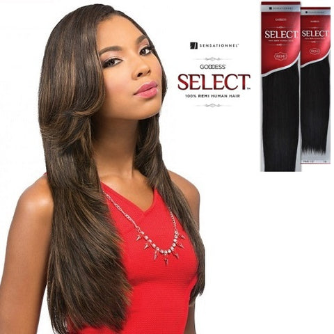 GODDESS SELECT REMI 100% Human Hair Yaki Weave 10S -24" by SENSATIONNEL