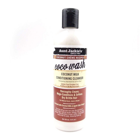COCO WASH Coconut Milk Conditioning Cleanser 12oz by AUNT JACKIE'S