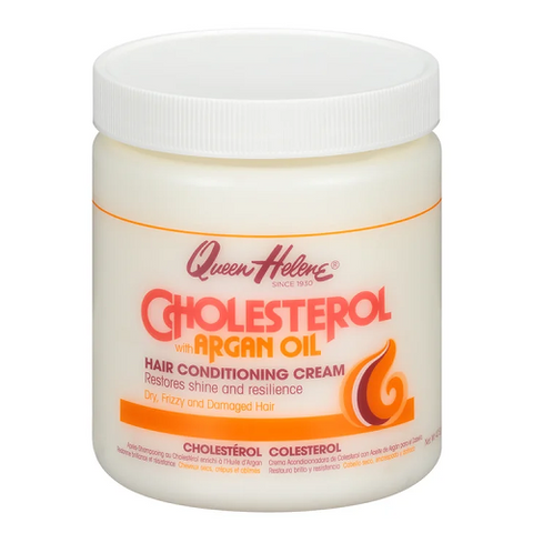 Cholesterol Hair Conditioning Cream with Argan Oil 15oz by QUEEN HELENE