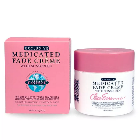 CLEAR ESSENCE Exclusive Medicated Fade Crème w/ Sunscreen Jar 4oz