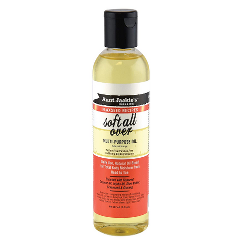 SOFT ALL OVER Flaxseed Multi-Purpose Oil 8oz by AUNT JACKIE'S