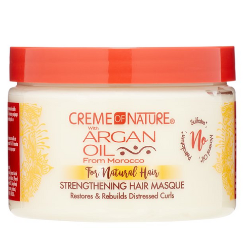 Argan Oil Strengthening Hair Masque 11.5oz by CREME OF NATURE