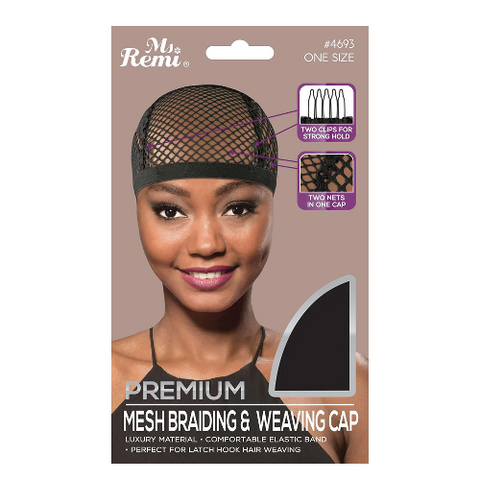 Ms. Remi Premium Mesh Braiding & Weaving Cap Black by ANNIE