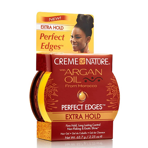 Argan Oil Edge Gel Extra Hold 2.25oz by CREME OF NATURE