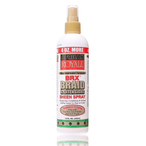 BRX Braid & Extensions Sheen Spray 12oz by AFRICAN ROYALE