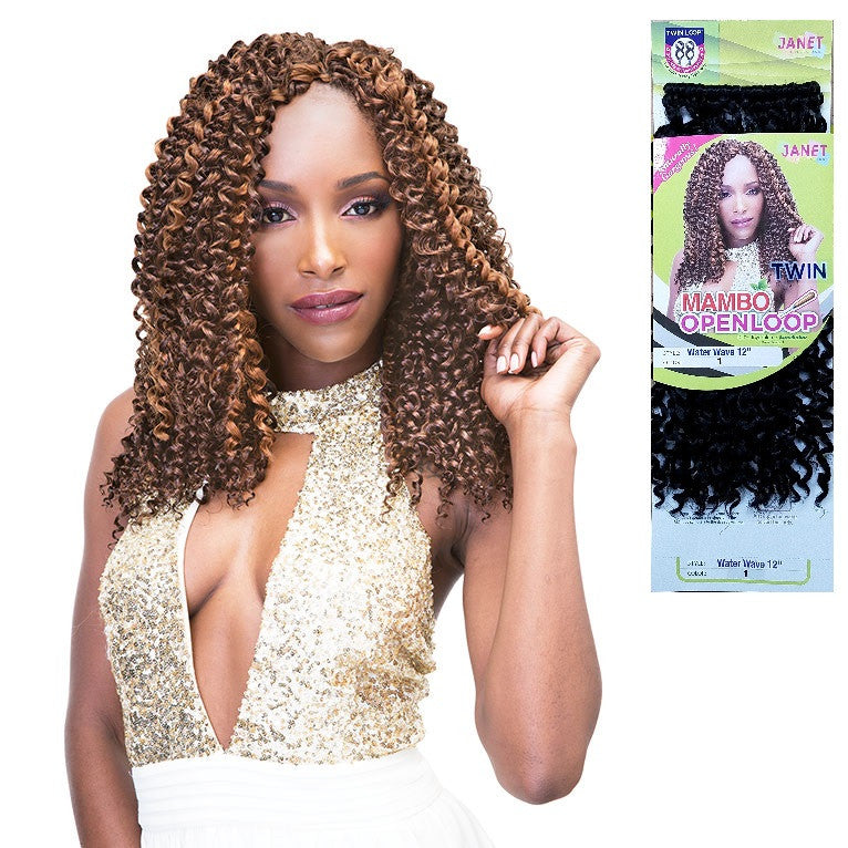 MAMBO TWIN OPEN LOOP WATER WAVE Crochet Braid 12