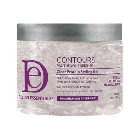 Contours Panthenol Enriched Clear Protein Styling Gel 16oz by DESIGN ESSENTIALS