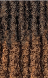 2X MAMBO NATURAL COILY LOCS Crochet Braid 18" by JANET COLLECTION