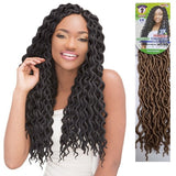 2X MAMBO NATURAL COILY LOCS Crochet Braid 18" by JANET COLLECTION