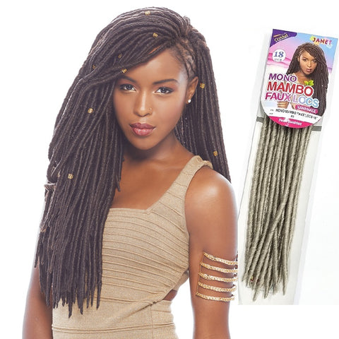 MONO MAMBO FAUX LOCS Crochet Braid 14"-18" by JANET COLLECTION
