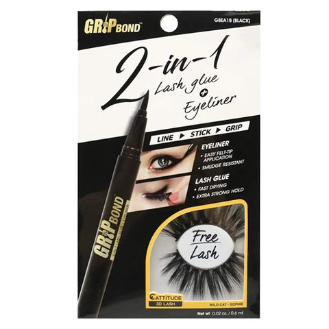 GRIP BOND 2-In-1 Lash Glue & Eyeliner by EBIN NEW YORK