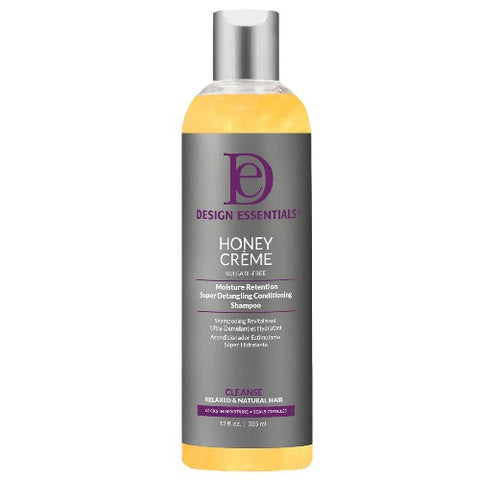 Honey Creme Moisture Retention Super Detangling Conditioning Shampoo 12oz by DESIGN ESSENTIALS