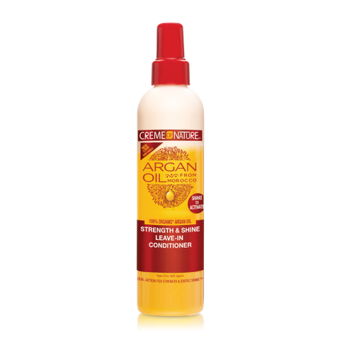 Argan Oil Strength & Shine Leave-In Conditioner 8.45oz by CREME OF NATURE