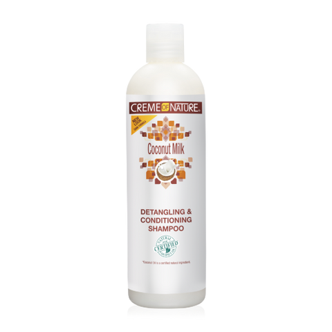 Coconut Milk Detangling & Conditioning Shampoo 12oz by CREME OF NATURE