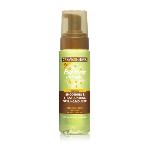Pure Honey Hair Food Avocado Smoothing & Frizz Control Styling Mousse 7oz by CREME OF NATURE