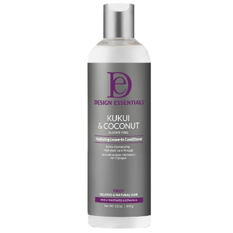 Kukui & Coconut Sulfate-Free Hydrating Leave-In Conditioner 12oz by DESIGN ESSENTIALS