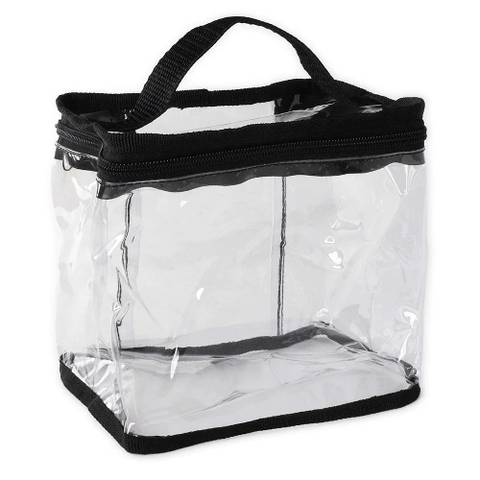 Clear Cosmetic PVC Bag W/Train Carry Handle by ANNIE