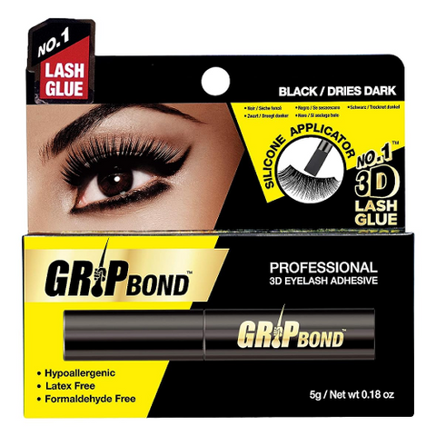 GRIP BOND Eyelash Adhesive with Silicone Applicator by EBIN NEW YORK