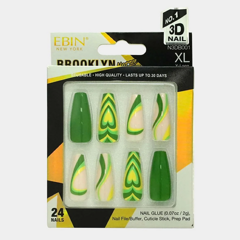 3D NAIL Brooklyn Hottie Collection by EBIN NEW YORK