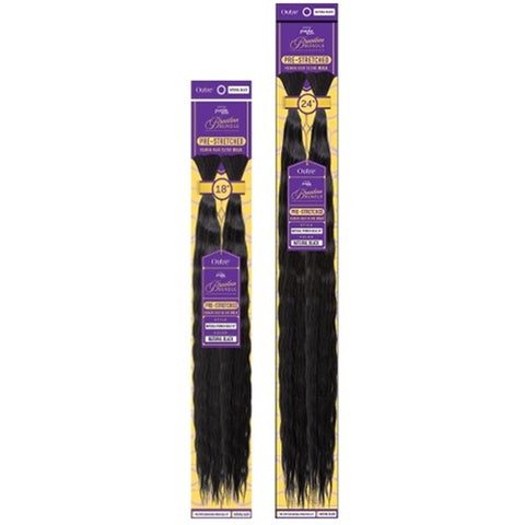 Purple Pack BRAZILIAN BUNDLE Pre-Stretched Natural French Bulk 18"-24" by OUTRE