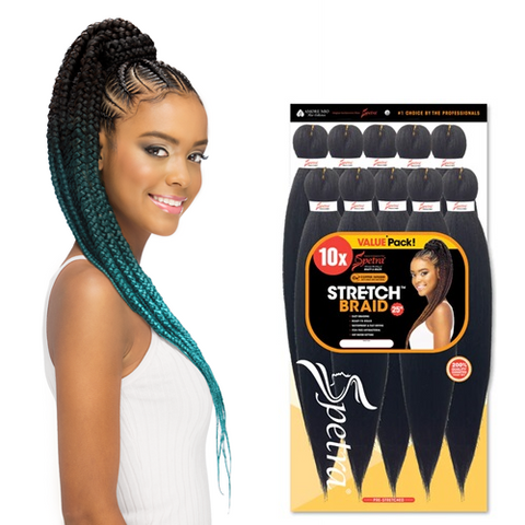 Spetra STRETCH BRAID 25″ Pre-Stretched Braid 10Pack by VIVICA FOX COLLECTION