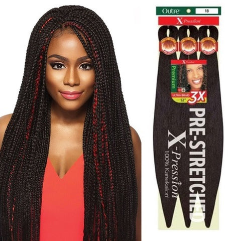 X-Pression ULTRA BRAID 3X Pre-Stretched Braid 52" by OUTRE