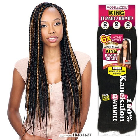 SILKY TOUCH 6X KING Jumbo Kanekalon Braiding Hair by MODEL MODEL