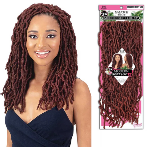 3X Modern Soft Loc 12" Crochet Braid by MAYDE BEAUTY