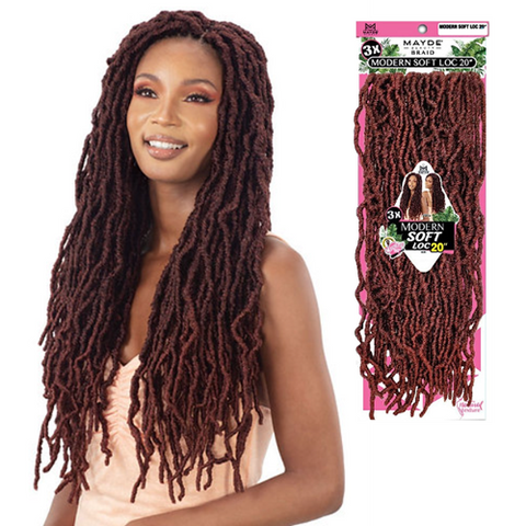 3X Modern Soft Loc 20" Crochet Braid by MAYDE BEAUTY