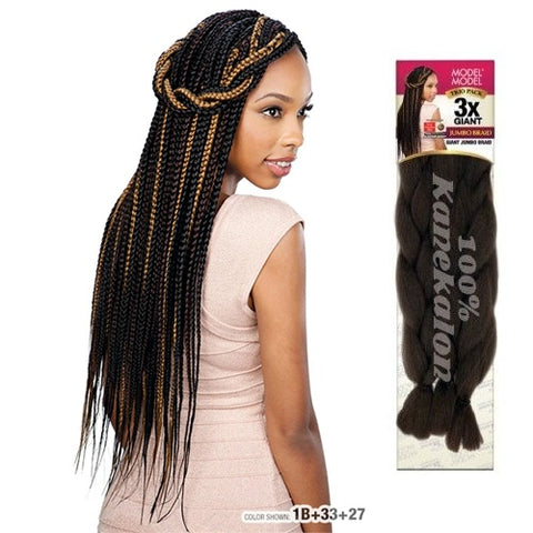 SILKY TOUCH 3X Giant Jumbo Kanekalon Braiding Hair by MODEL MODEL