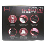 H&H Super Large Turbo Pro Hood Dryer 3000 by ANNIE