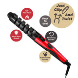 Hot & Hotter Ceramic Spiral Curling Iron 3/4" by ANNIE