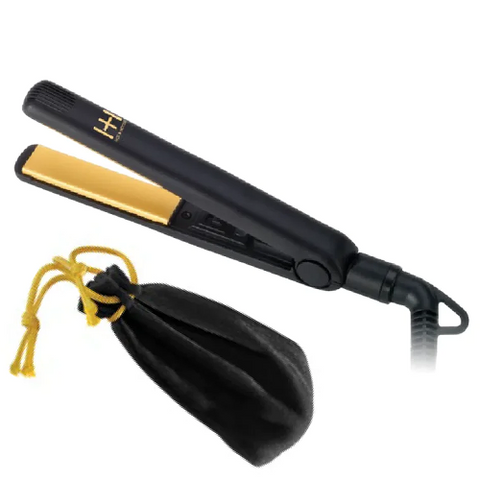 Hot & Hotter Mini Gold Ceramic Flat Iron 5/8" by ANNIE