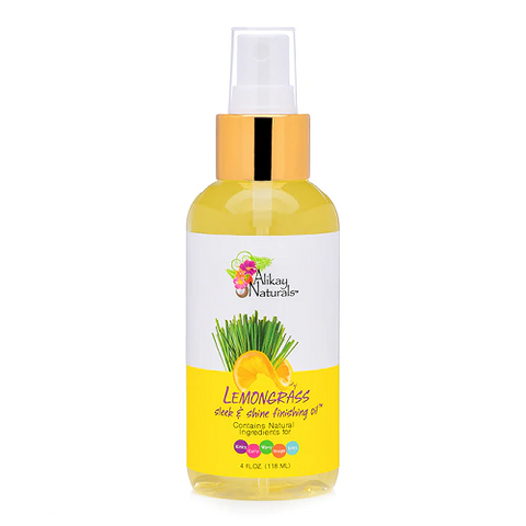 LEMONGRASS Sleek and Shine Finishing Oil 4oz by ALIKAY NATURALS