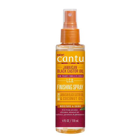 Jamaican Black Castor Oil For Tight Coils & Curls Finishing Spray 4oz by CANTU