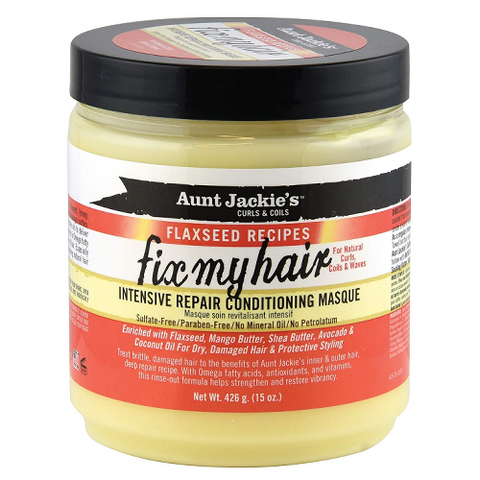 FIX MY HAIR Flaxseed Intensive Repair Conditioning Masque 15oz by AUNT JACKIE'S