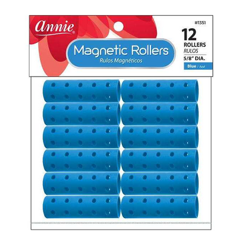 Magnetic Rollers 5/8" 12ct Blue by ANNIE