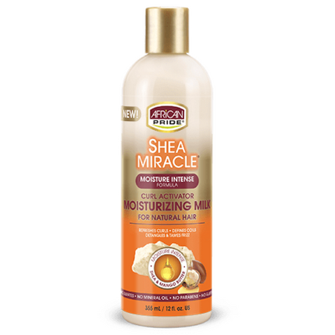 SHEA MIRACLE Curl Activator Moisturizing Milk 12oz by AFRICAN PRIDE
