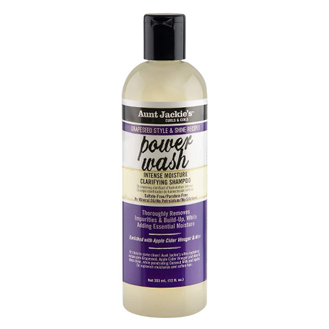 POWER WASH Grapeseed Clarifying Shampoo 12oz by AUNT JACKIE'S