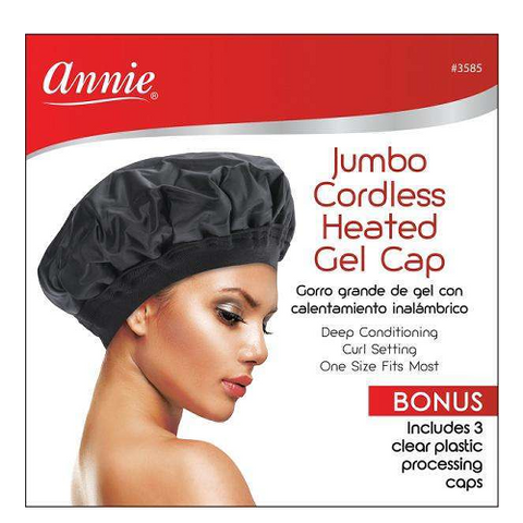 Jumbo Cordless Heated Gel Cap by ANNIE