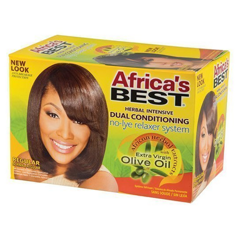 Herbal Intensive Dual Conditioning No-Lye Relaxer Kit by AFRICA'S BEST