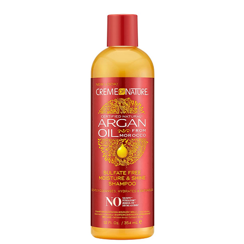 Argan Oil Sulfate Free Moisture & Shine Shampoo 12oz by CREME OF NATURE