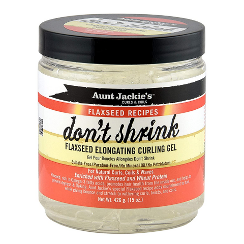 DON'T SHRINK Flaxseed Elongating Curling Gel 15oz by AUNT JACKIE'S
