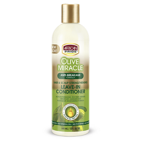 OLIVE MIRACLE Hair & Scalp Leave-In Conditioner 12oz by AFRICAN PRIDE