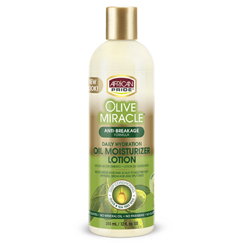 OLIVE MIRACLE Oil Moisturizer Hair Lotion 12oz by AFRICAN PRIDE