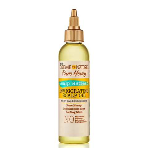 Pure Honey Scalp Refresh Invigorating Scalp Oil 4oz by CREME OF NATURE
